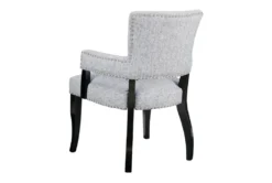 Calloway Grey Arm Dining Chair -KitchenCraft Store 297831 grey wood dining chair back 82