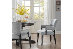 Calloway Grey Arm Dining Chair -KitchenCraft Store 297831 grey wood dining chair room 85