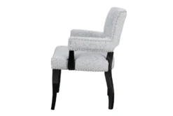 Calloway Grey Arm Dining Chair -KitchenCraft Store 297831 grey wood dining chair side 15