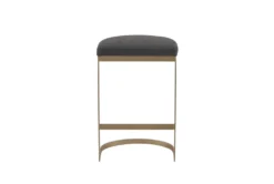 Charcoal/Antique Gold Counter Stool -KitchenCraft Store 297865 gold wood counter height stool back 82