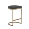 Charcoal/Antique Gold Counter Stool
