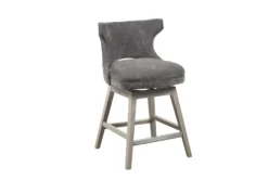 Walsh Charcoal Swivel Counter Stool