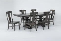 Barton Dew Extension Dining Set For 6 -KitchenCraft Store 297880 grey wood dining set detail 492