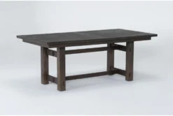 Gustav 78"-98" Extension Rectangle Dining Table By Nate Berkus + Jeremiah Brent 10 Gustav 78"-98" Extension Rectangle Dining Table By Nate Berkus + Jeremiah Brent -KitchenCraft Store 298470 dark brown wood dining table side 19