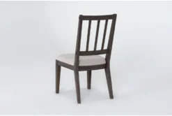 Gustav Dining Side Chair With Upholstered Seat By Nate Berkus + Jeremiah Brent -KitchenCraft Store 298495 brown wood dining chair side 19