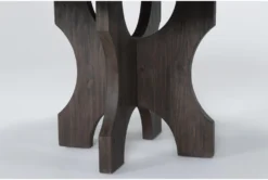 Gustav 48" Round Dining With Curved Bench & Angled Side Chairs Set For 4 By Nate Berkus + Jeremiah Brent 7 Gustav 48" Round Dining With Curved Bench & Angled Side Chairs Set For 4 By Nate Berkus + Jeremiah Brent -KitchenCraft Store 298512 dark brown wood dining set detail 45