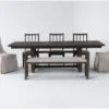 Gustav 78"-98" Rectangle Dining With Bench, Side Chairs, & Upholstered Host Chairs Set For 6 By Nate Berkus + Jeremiah Brent
