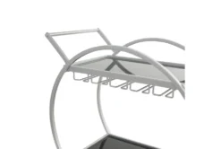 Silver Rolling Round Bar Cart 13 Silver Rolling Round Bar Cart -KitchenCraft Store 299638 detail 44