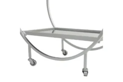 Silver Rolling Round Bar Cart 14 Silver Rolling Round Bar Cart -KitchenCraft Store 299638 detail 45
