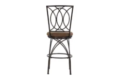 Bryan Big And Tall Metal Bronze Barstool -KitchenCraft Store 299716 brown metal bar stool back 83