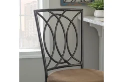 Bryan Big And Tall Metal Bronze Barstool -KitchenCraft Store 299716 brown metal bar stool detail 452