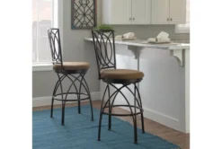 Bryan Big And Tall Metal Bronze Barstool -KitchenCraft Store 299716 brown metal bar stool room 85