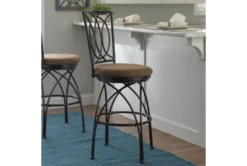 Bryan Big And Tall Metal Bronze Barstool -KitchenCraft Store 299716 brown metal bar stool room 86