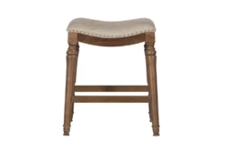 Dale Brown Big And Tall Counter Stool -KitchenCraft Store 299732 brown wood counter height stool front 022