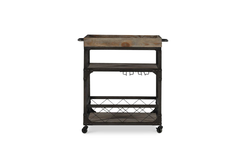 Clayton Brown Bar Cart 3 Clayton Brown Bar Cart - Image 3