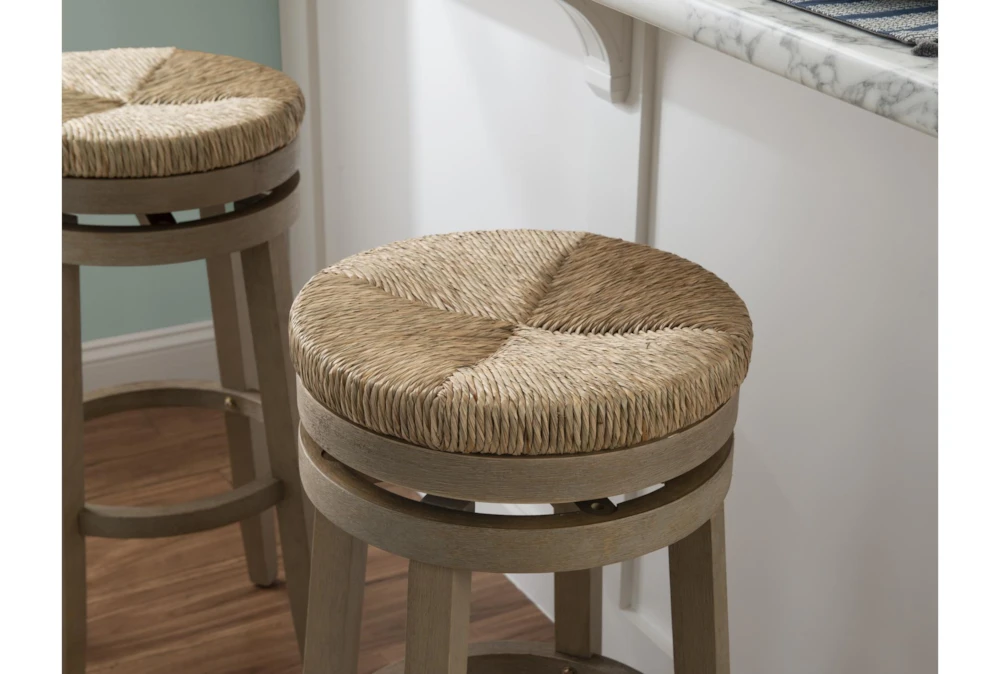 Bethany Sea Grass Natural Swivel Barstool 4 Bethany Sea Grass Natural Swivel Barstool - Image 4