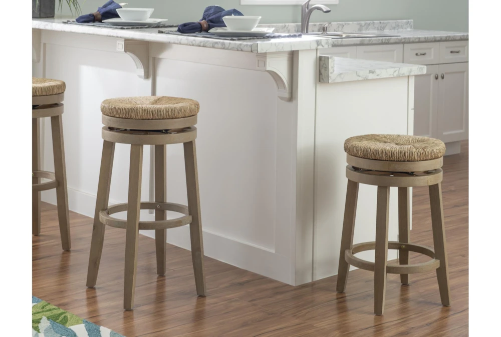 Bethany Sea Grass Natural Swivel Barstool 5 Bethany Sea Grass Natural Swivel Barstool - Image 5