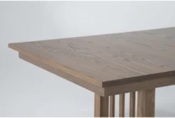 Riverson Oatmeal 72"-96" Extension Dining Table -KitchenCraft Store 299926 brown wood dining table detail 45