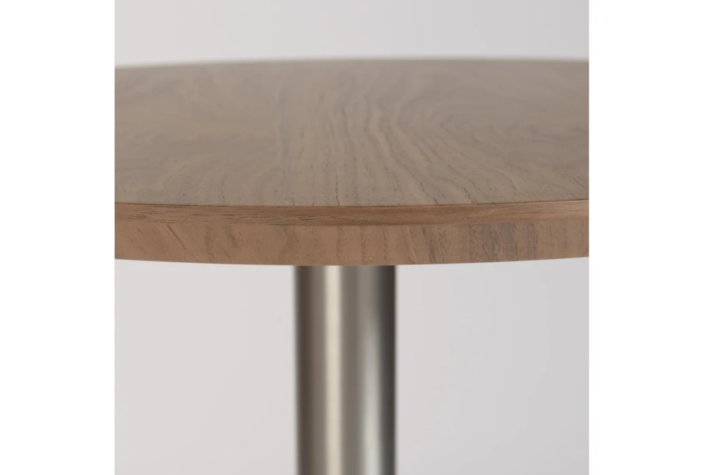 Cece Round Walnut 26" Bar Table 3 Cece Round Walnut 26" Bar Table - Image 3