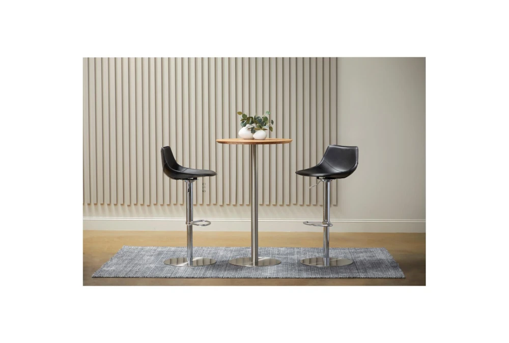 Cece Round Walnut 26" Bar Table 7 Cece Round Walnut 26" Bar Table - Image 7