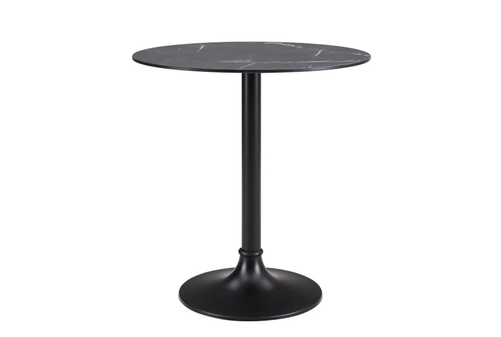 Hannu Black 30" Bistro Table 2 Hannu Black 30" Bistro Table - Image 2