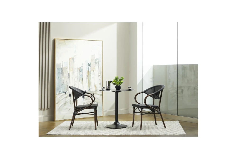 Hannu Black 30" Bistro Table 7 Hannu Black 30" Bistro Table - Image 7