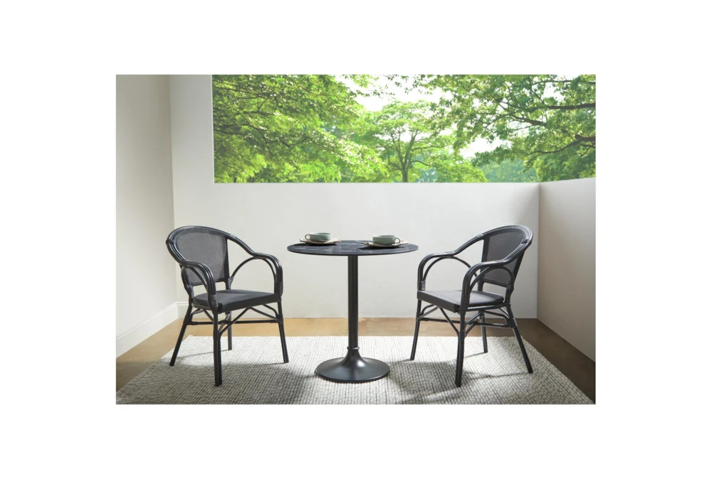 Hannu Black 30" Bistro Table 8 Hannu Black 30" Bistro Table - Image 8