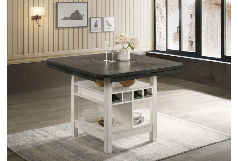 Tricia Chalk Grey 60" Counter Table 1 Tricia Chalk Grey 60" Counter Table