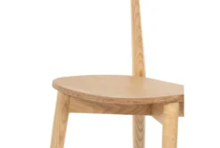 Blonde Ash Dining Chair -KitchenCraft Store 301050 natural wood dining chair detail 45