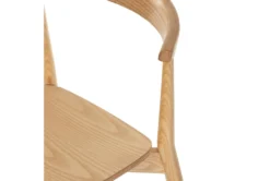 Blonde Ash Dining Chair -KitchenCraft Store 301050 natural wood dining chair detail 47