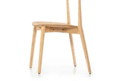 Blonde Ash Dining Chair -KitchenCraft Store 301050 natural wood dining chair detail 48