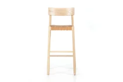 Allan Natural Woven Leather Bar Stool 17 Allan Natural Woven Leather Bar Stool -KitchenCraft Store 301056 natural leather bar stool front 02