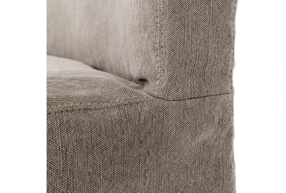 Grey Slip Cover Dining Chair 4 Grey Slip Cover Dining Chair - Image 4