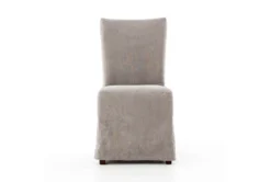 Grey Slip Cover Dining Chair 13 Grey Slip Cover Dining Chair -KitchenCraft Store 301059 grey cotton dining chair front 02