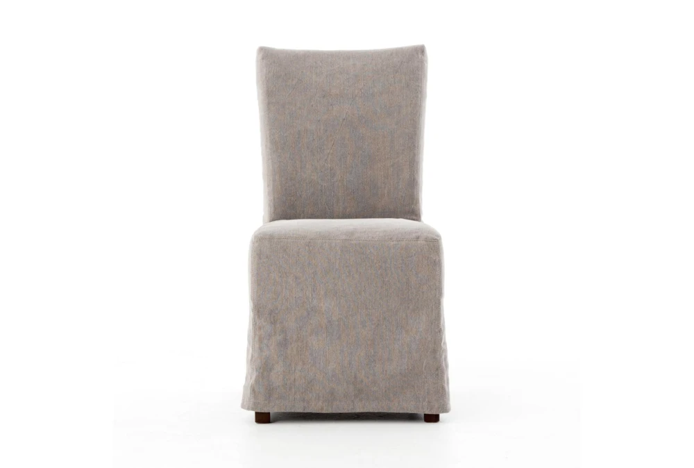 Grey Slip Cover Dining Chair 6 Grey Slip Cover Dining Chair - Image 6