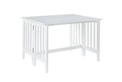 Hopper White Drop Leaf 47" Dining Table