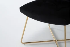 Alexas Black Velvet Office Chair -KitchenCraft Store 301768 black velvet office chair detail 44