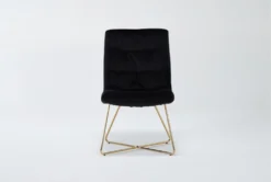 Alexas Black Velvet Office Chair