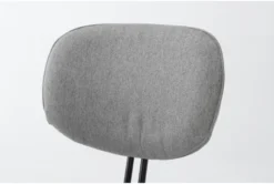 Iago Grey Armless Stationary Chair 8 Iago Grey Armless Stationary Chair -KitchenCraft Store 301770 grey fabric office chair detail 44