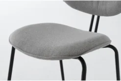 Iago Grey Armless Stationary Chair 9 Iago Grey Armless Stationary Chair -KitchenCraft Store 301770 grey fabric office chair detail 45