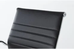 Jaques Black Faux Leather Office Chair 9 Jaques Black Faux Leather Office Chair -KitchenCraft Store 301794 black polyurethane office chair detail 45