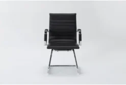 Jaques Black Faux Leather Office Chair