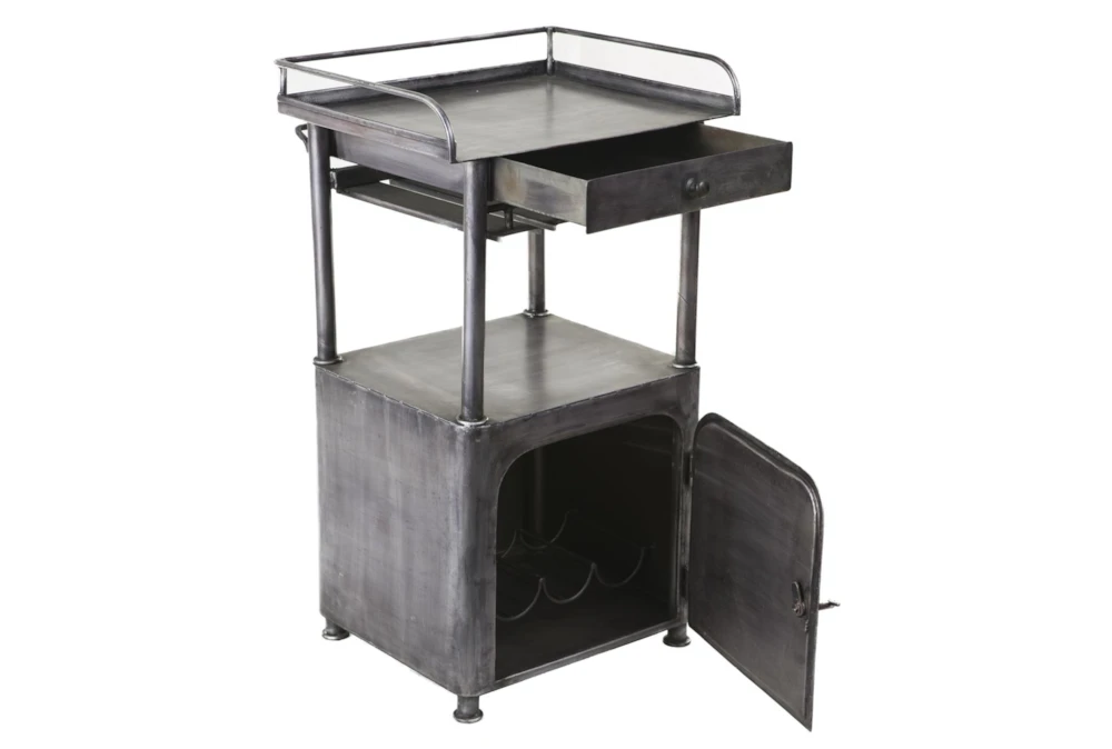 Industrial Iron Bar Cart 2 Industrial Iron Bar Cart - Image 2