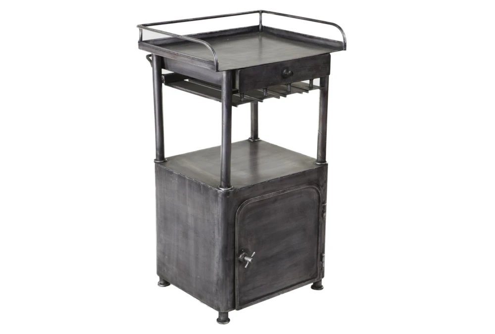 Industrial Iron Bar Cart 1 Industrial Iron Bar Cart