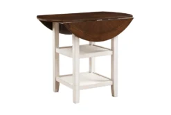 Myan Drop Leaf 44" Counter Height Table 8 Myan Drop Leaf 44" Counter Height Table -KitchenCraft Store 304354 white wood counter height table side 14