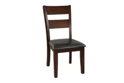 Kian Dark Brown Dining Chair Set Of 2 -KitchenCraft Store 304373 brown wood dining chair side 14