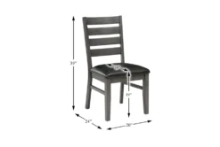 Malabar Dark Grey Dining Chair Set Of 2 9 Malabar Dark Grey Dining Chair Set Of 2 -KitchenCraft Store 304374 grey wood dining chair detail 44