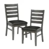 Malabar Dark Grey Dining Chair Set Of 2