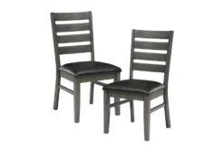 Malabar Dark Grey Dining Chair Set Of 2