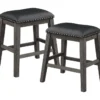 Fideo Grey Counter Height Stool Set Of 2